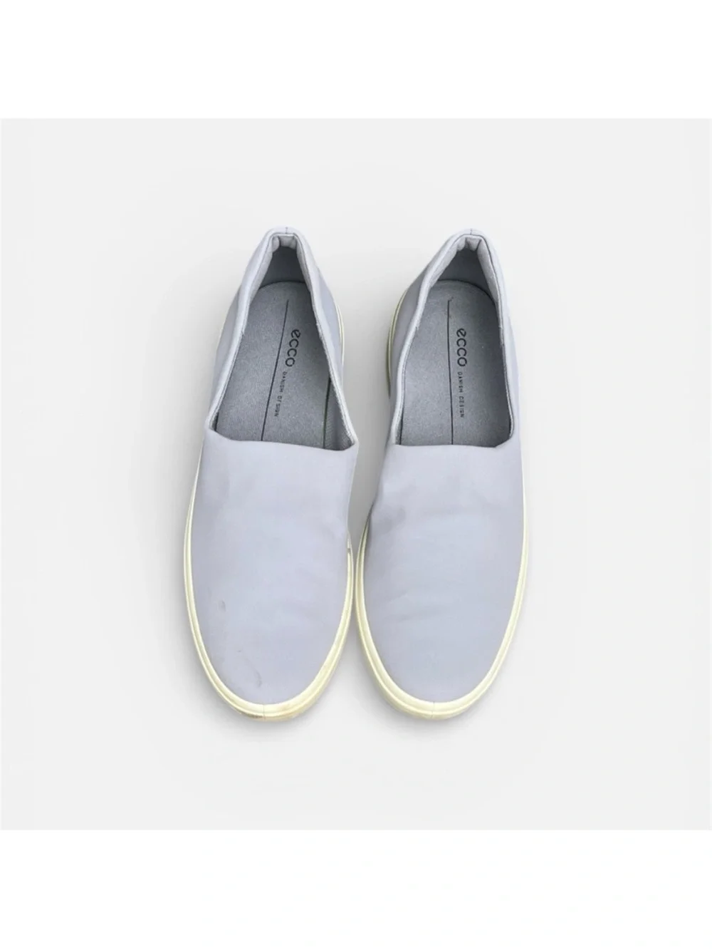 ECCO Soft 7 Wedge Slip-on Sneaker Silver Gray Women’s EU Sz 41; US 10-10.5